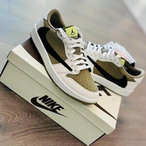 Jordan 1 Retro Low Golf Travis Scott Neutral Olive
